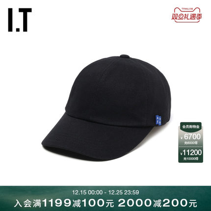 IT ADER error女款弯檐棒球帽新款简约时尚logo徽标刺绣鸭舌帽