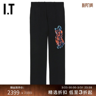 合身直筒裤 WHITE™男装 西装 裤 S23NK 长裤 OFF