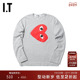 CDG GARCONS女装 PLAY COMME des 长袖 T恤爱心LOGO印花T267XD