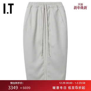 半身裙新款 Owens女装 时髦甜酷饰拉链包臀裙卫衣裙0375WD Rick