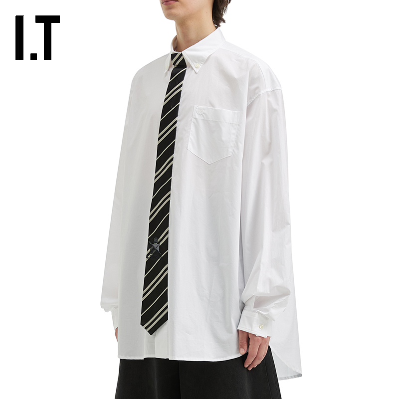 ITVETEMENTS中长款长袖衬衫