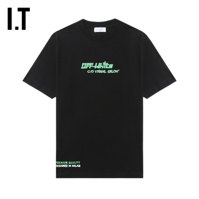 ITOFF-WHITE™人物印花短袖T恤