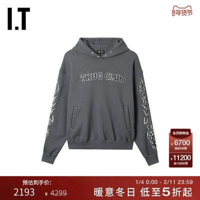 ITTHUGCLUB连帽卫衣暗黑潮流