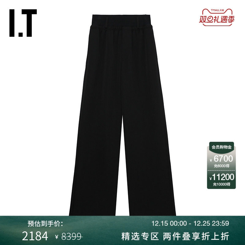 ITALAINPAUL高腰阔腿裤长裤