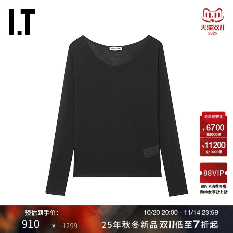 ITLOWCLASSIC大圆领长袖上衣