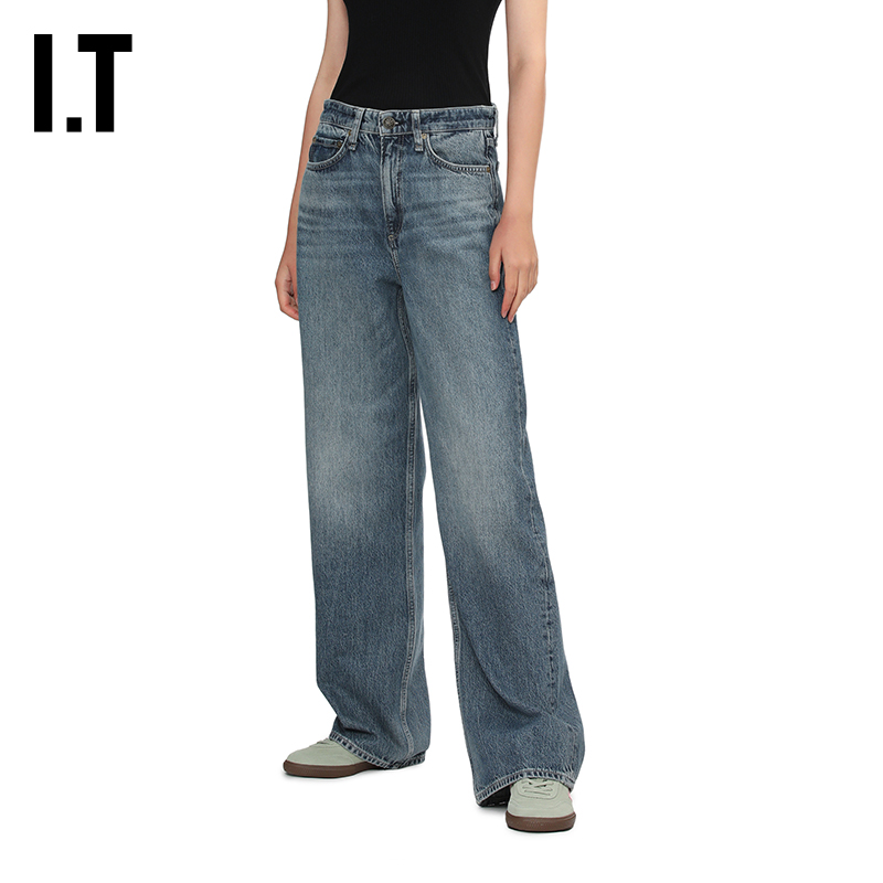 ITrag&bone阔腿裤牛仔裤