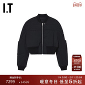 Rick Owens男装 短款 拉链夹克新款 潮流帅气飞行员外套54MTT0MP