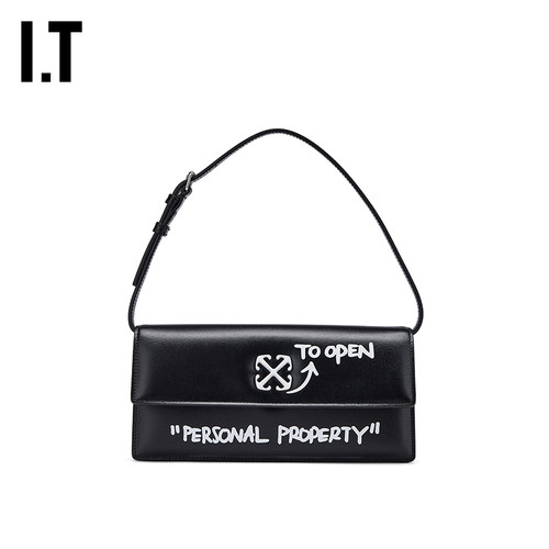 OFF-WHITE™翻盖手提包