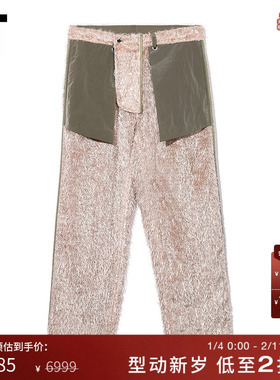 IT CRAIG GREEN男装长绒休闲裤时尚设计感宽松露踝直筒裤CGAS34MJ