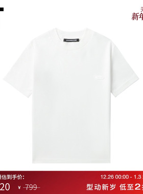 IT GROUNDZERO女装小圆领短袖T恤新款简洁基础款修身上衣024B00