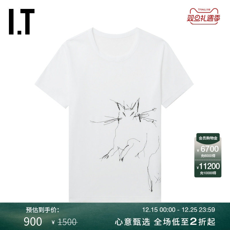 ITY's宽松短袖T恤随性休闲