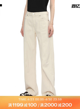 IT HELMUT LANG女装牛仔裤长裤新款简约时尚宽松直筒裤206E0VXQ