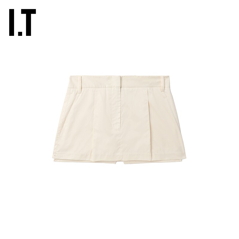 IT Tibi女装裙裤短裙新品时尚少女合身叠层纯色休闲半裙C5279XL