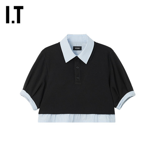 ITWe11Done假两件短袖polo衫