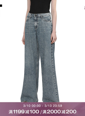 IT rag & bone女装阔腿裤牛仔裤新款随性复古宽松长裤THH1FTXQ