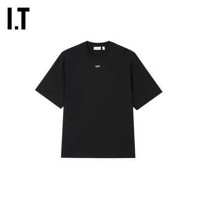 OFF-WHITE™男装新款短袖T恤个性潮流双箭头图案印花半袖A12400