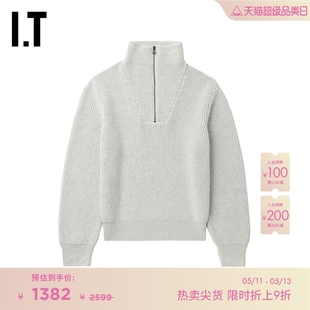 新品 半拉链针织衫 日常简约纯色高领毛衣23231XL A.P.C.女装 时尚