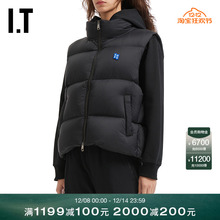 IT ADER error女装立领拉链羽绒马甲新款绗缝羽绒背心0401BKXP