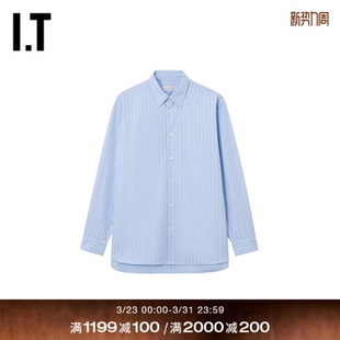 NOTEN男装 长袖 条纹衬衫 时尚 VAN 新款 通勤翻领衬衣207321 DRIES