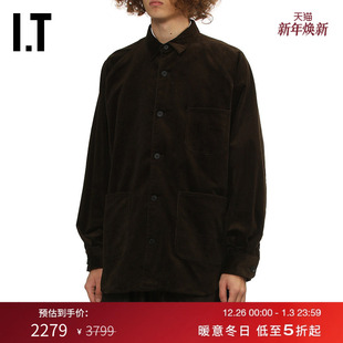 des COMME GARCONS HOMME男装 复古质感宽松外搭 灯芯绒衬衫 CDG