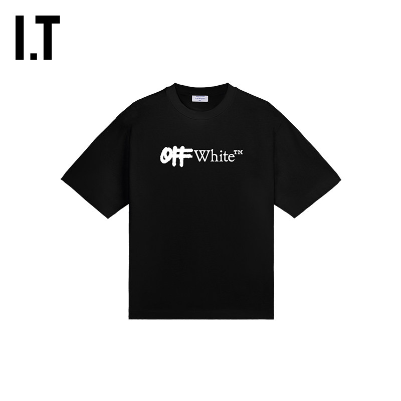 OFF-WHITE™情侣装新款多色短袖T恤简约个性logo装饰宽松半袖