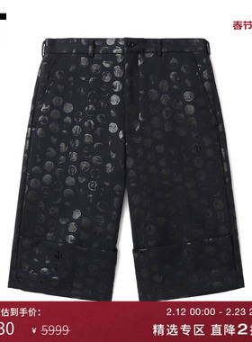 IT CDG COMME des GARCONS HOMME PLUS男装波点直筒裤短裤中裤