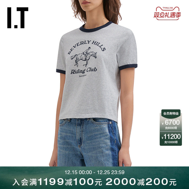 ITSporty&Rich合身短袖T恤