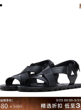 IT JIL SANDER女款露趾凉鞋新款随性简约交叉绊带平底鞋P0009P0M