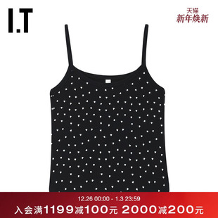 WITTH 可爱爱心图案吊带衫 LOVE女装 时尚 G1001XUO 吊带背心新款