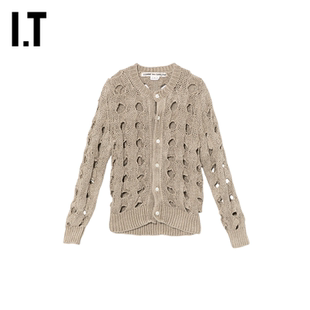 des COMME GARCONS女装 镂空编织针织开衫 合身薄外套新款 CDG