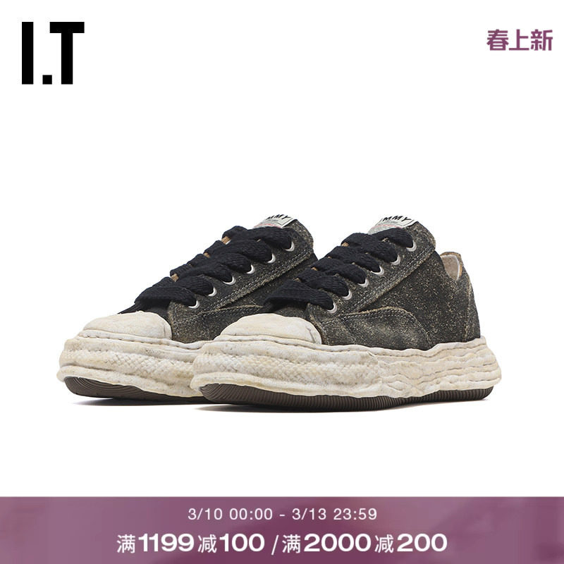 IT Mihara Yasuhiro女款做旧运动鞋新款复古街头感厚底板鞋休闲鞋
