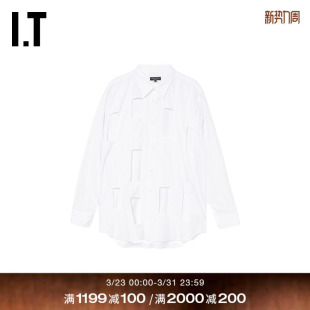 des GARCONS 衬衫 CDG 挖剪镂空设计长袖 COMME PLUS男装 HOMME