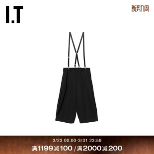 des GARCONS 露踝裤 CDG 背带阔腿裤 COMME BLACK情侣款 HOMME