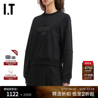 IT ADER error女装圆领卫衣新款简约个性休闲套头上衣W005BKXP