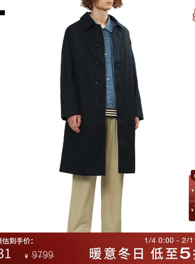 IT nanamica男装中长款翻领大衣新款复古质感风衣长外套B032EMP