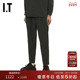 and 新款 wander男装 纯色休闲裤 长裤 帅气酷感饰腰带合身锥形裤