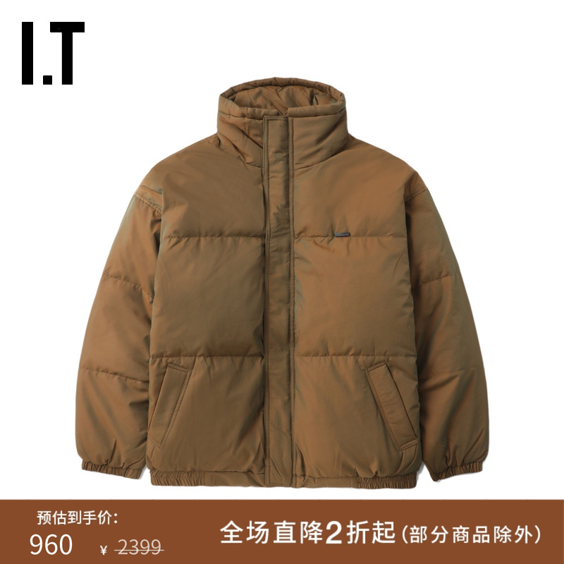 ITGROUNDZERO立领拉链羽绒服