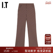 满印图案合身休闲裤 093AJ3X 微喇长裤 新品 Stella McCartney女装