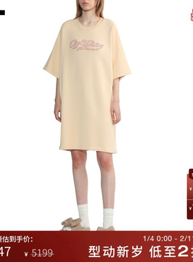 IT OFF-WHITE c/o VIRGIL ABLOH™女装廓形半袖连衣裙T恤裙010132X
