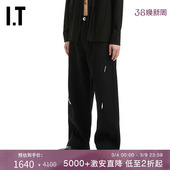 潮酷街头金属缀饰休闲裤 新款 宽松纯色长裤 01012A PRONOUNCE男装