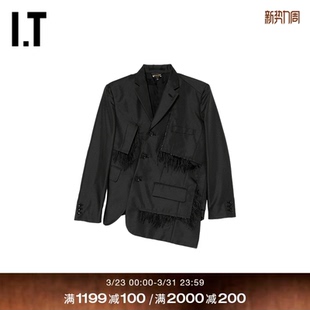 des COMME GARCONS女装 斜门襟西装 时髦解构感 夹克外套新款 CDG