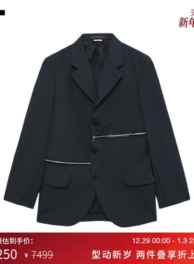 IT CDG COMME des GARCONS HOMME DEUX男饰拉链西装夹克时尚质感