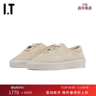 GOD男款 厚底系带平底鞋 新款 质感牛皮绒面革休闲鞋 时尚 FEAR