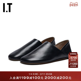 IT JW Anderson女款皮鞋平底鞋新款简约质感一脚蹬休闲鞋SI0001XQ