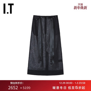 透视网纱半身裙新款 Rocha女装 性感时髦中长裙3173R9XP Simone