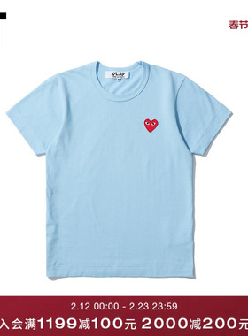 IT CDG PLAY COMME des GARCONS川久保玲 秋女装圆领短袖T恤