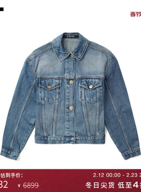 IT JACQUEMUS女装合身牛仔夹克新款时尚酷感扣袢收腰外套1DE036XM