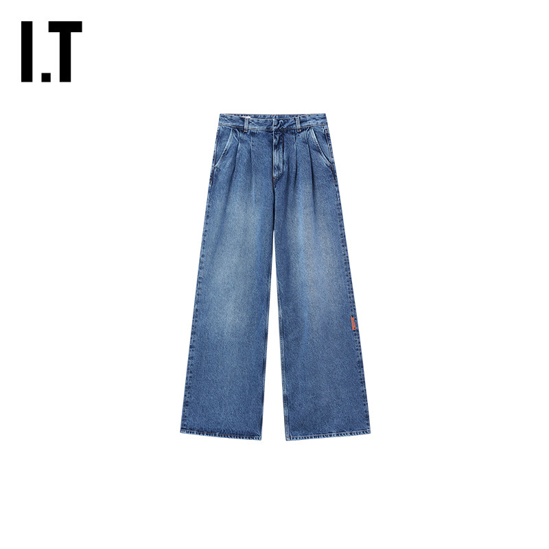 OFF-WHITE™女装新款牛仔裤长裤休闲时尚水洗磨白仔裤B01140WQ