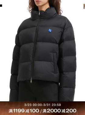 IT ADER error女装立领拉链羽绒服新款廓形绗缝羽绒外套4201BKXP
