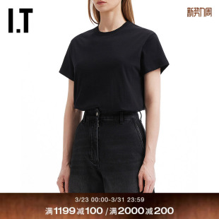 短袖 NICHOLSON女装 T恤新款 简约日常款 W1229BLQ 纯色半袖 STUDIO